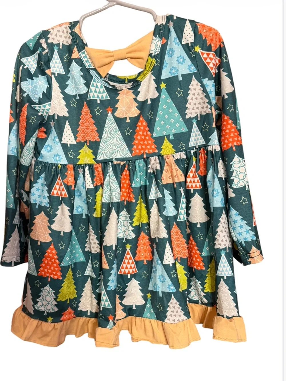 Abby & Evie Tree-Print Holiday Set NWT